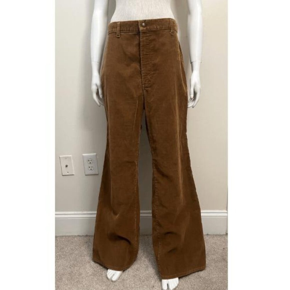LEVI'S 70'S HIGH WAISTED CORDUROY BELL BOTTOMS - Picture 1 of 13